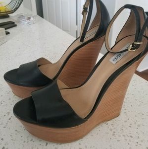 Steve madden ankle strap wedges
